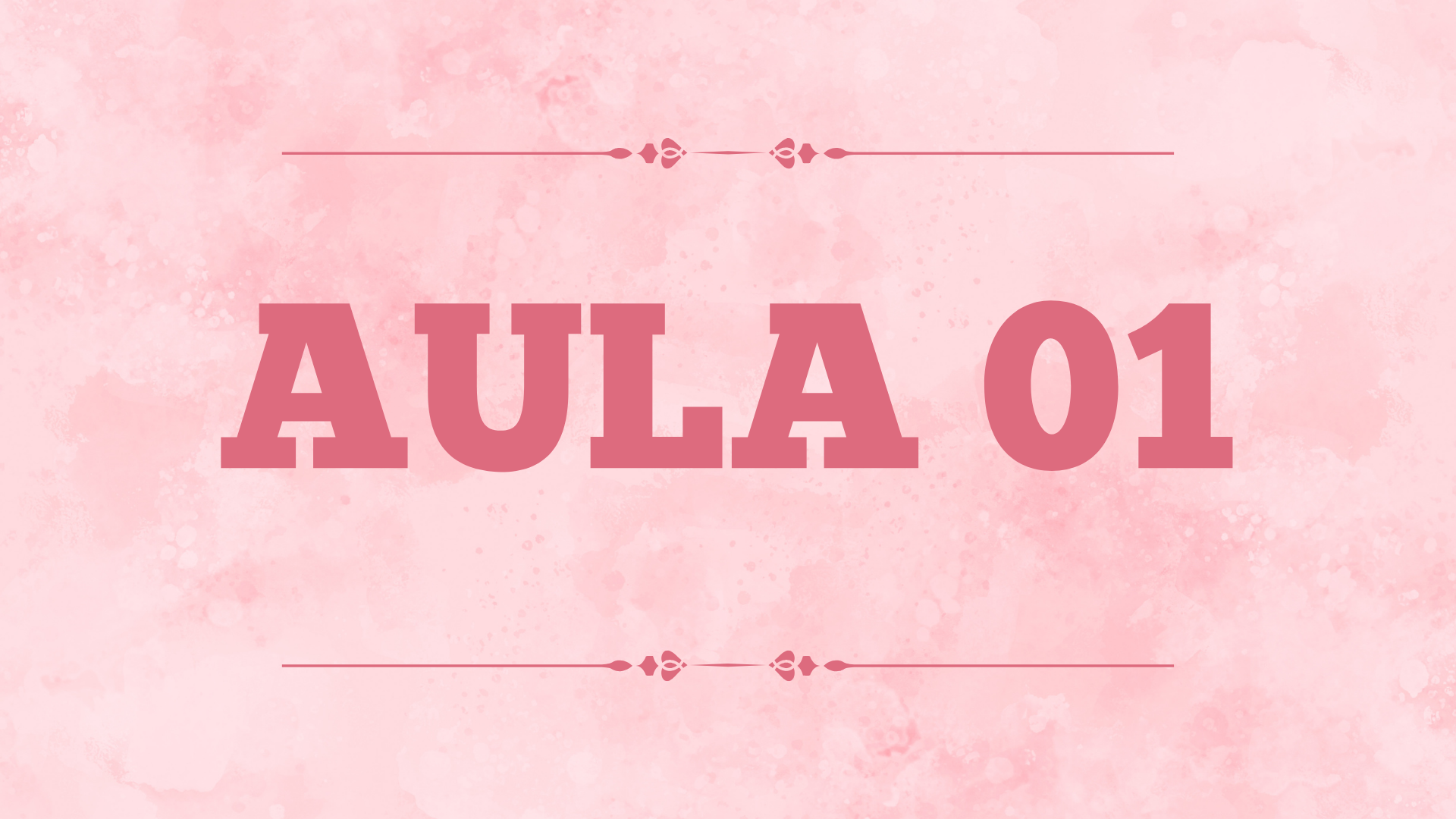 Capa da aula 1