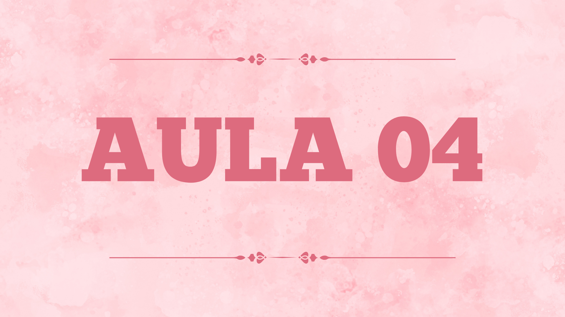 Capa da aula 4