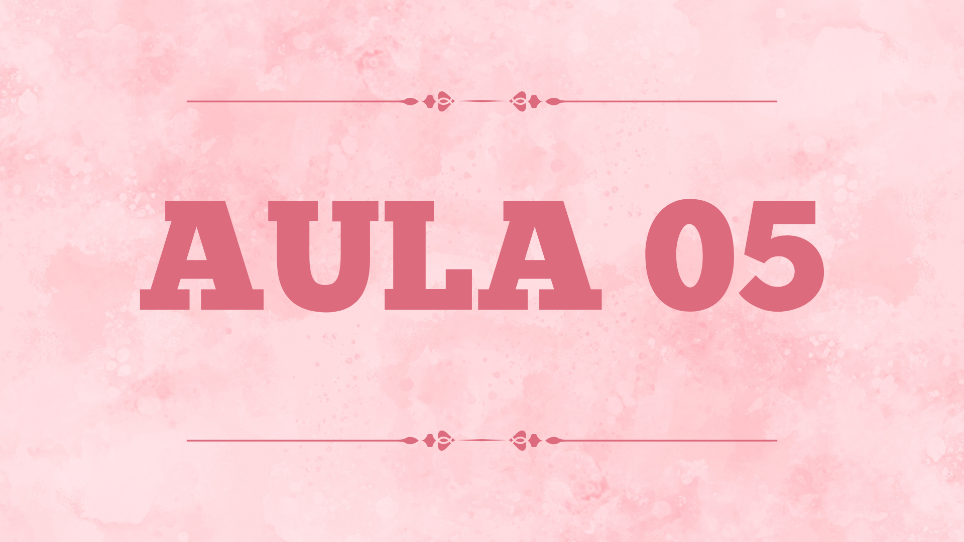 Capa da aula 5