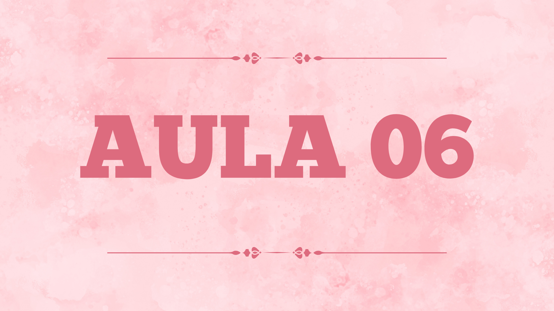 Capa da aula 6