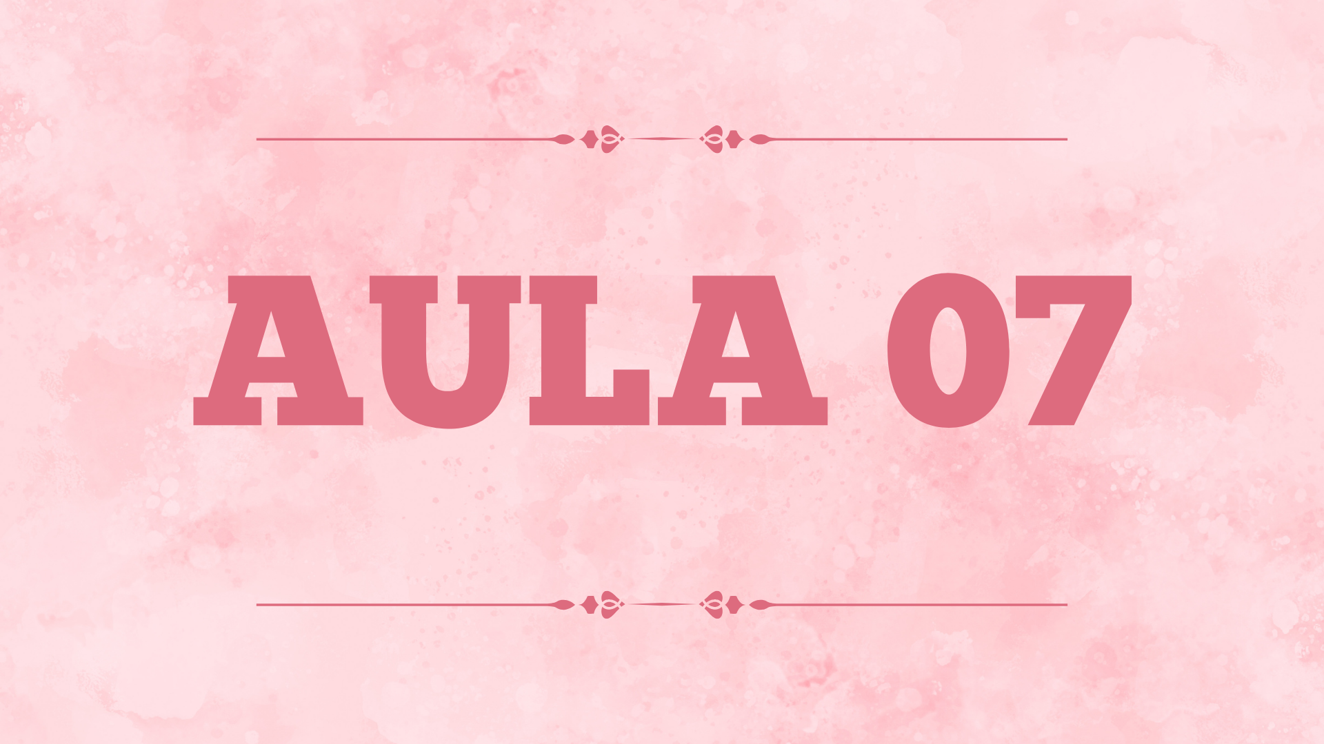 Capa da aula 7