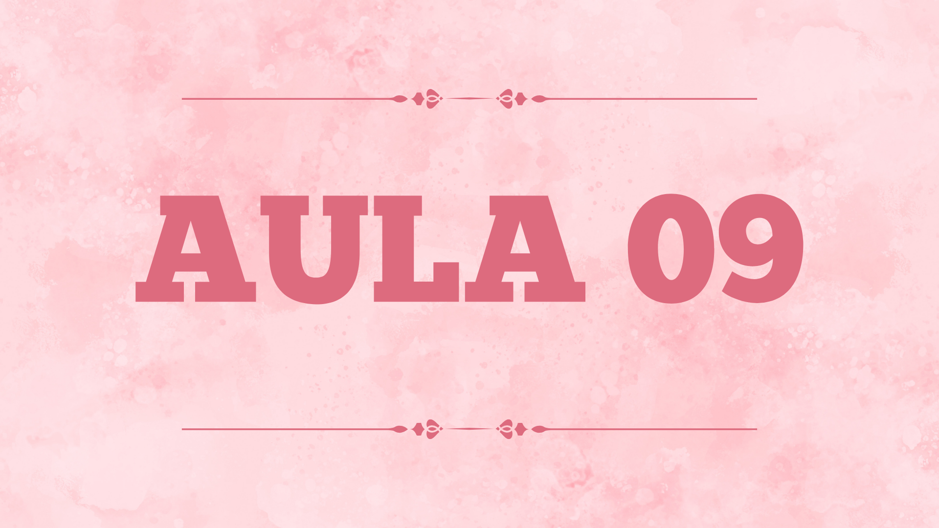 Capa da aula 9