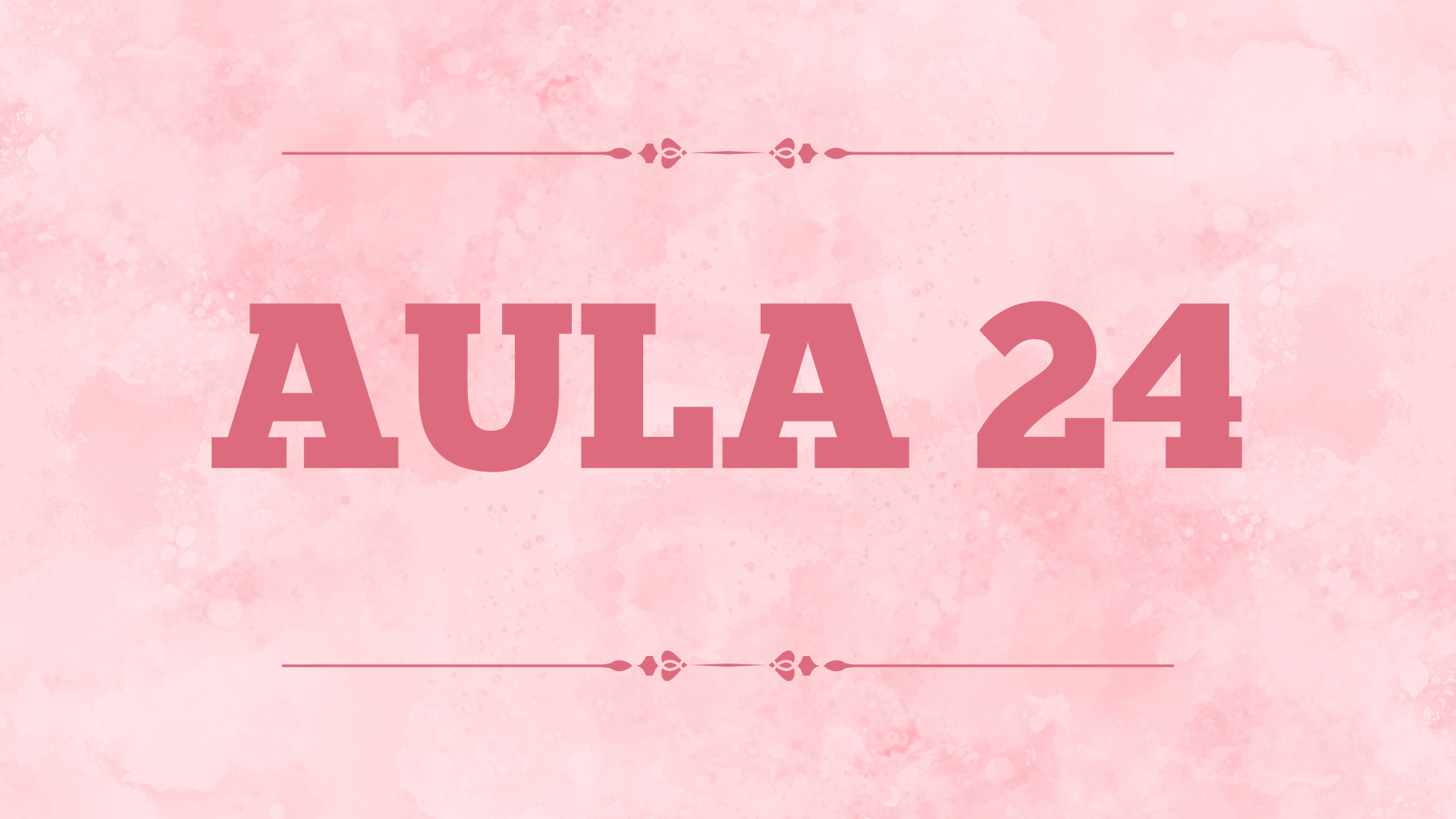Capa da aula 24