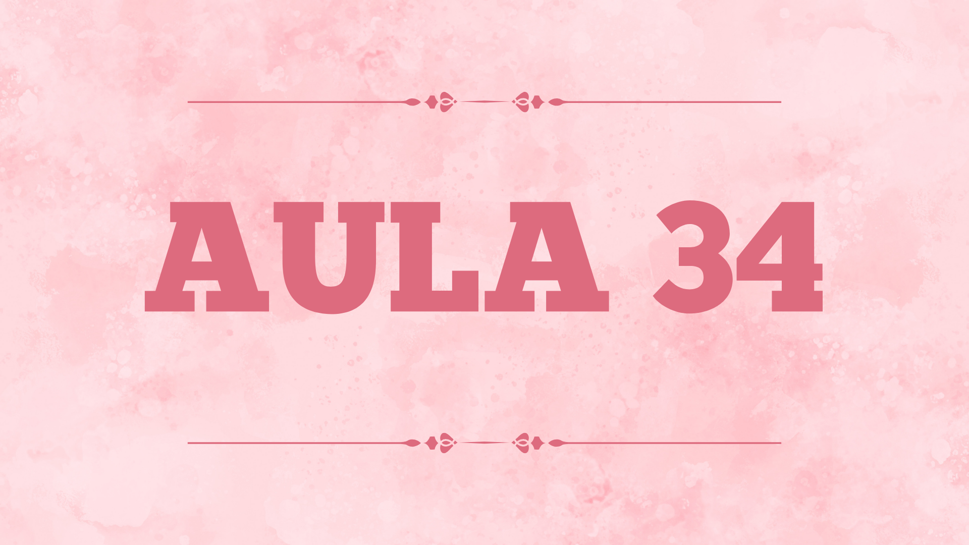 Capa da aula 34